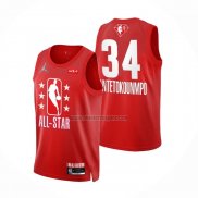 Camiseta All Star 2022 Milwaukee Bucks Giannis Antetokounmpo NO 34 Granate