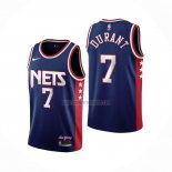 Camiseta Brooklyn Nets Kevin Durant NO 7 Ciudad 2021-22 Azul