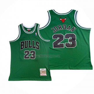 Camiseta Chicago Bulls Michael Jordan NO 23 Retro Verde