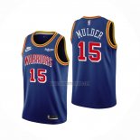 Camiseta Golden State Warriors Mychal Mulder NO 15 75th Anniversary Azul