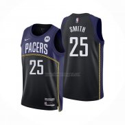 Camiseta Indiana Pacers Jalen Smith NO 25 Ciudad 2022-23 Azul