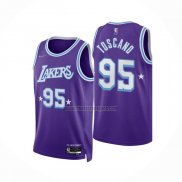 Camiseta Los Angeles Lakers Juan Toscano-Anderson NO 95 Ciudad 2021-22 Violeta