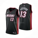 Camiseta Miami Heat Bam Adebayo NO 13 Icon 2020-21 Negro