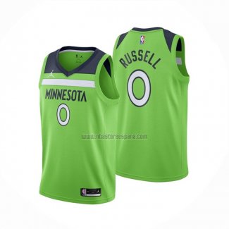 Camiseta Minnesota Timberwolves D'angelo Russell NO 0 Statement 2020-21 Verde