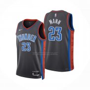 Camiseta Oklahoma City Thunder Tre Mann NO 23 Ciudad 2022-23 Gris