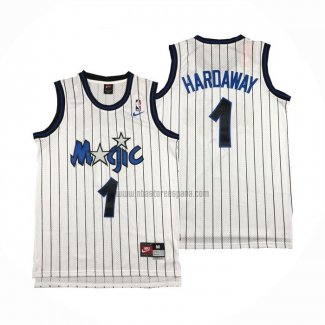 Camiseta Orlando Magic Anfernee Hardaway NO 1 Retro Blanco