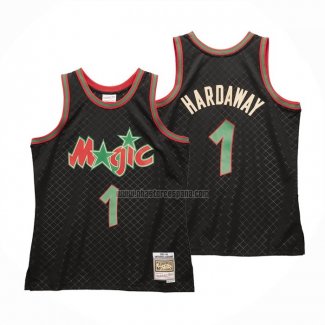 Camiseta Orlando Magic Penny Hardaway NO 1 Mitchell & Ness 1993-94 Negro