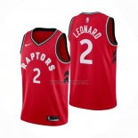 Camiseta Toronto Raptors Kawhi Leonard NO 2 Icon 2018 Rojo