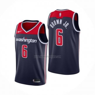 Camiseta Washington Wizards Troy Brown Jr. NO 6 Statement Azul