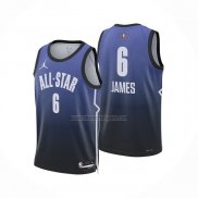 Camiseta All Star 2023 Los Angeles Lakers LeBron James NO 6 Azul