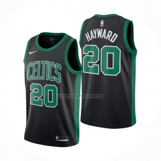 Camiseta Boston Celtics Gordon Hayward NO 20 Statement Negro