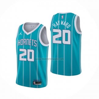 Camiseta Charlotte Hornets Gordon Hayward NO 20 Icon 2020-21 Verde