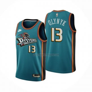 Camiseta Detroit Pistons Kelly Olynyk NO 13 Classic 2022-23 Verde