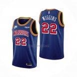 Camiseta Golden State Warriors Andrew Wiggins NO 22 75th Anniversary Azul