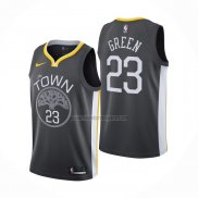 Camiseta Golden State Warriors Draymond Green NO 23 Statement Negro