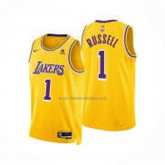 Camiseta Los Angeles Lakers D'Angelo Russell NO 1 Icon Amarillo