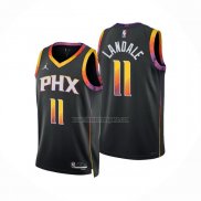 Camiseta Phoenix Suns Jock Landale NO 11 Statement 2022-23 Negro