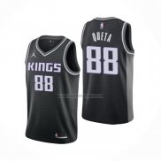 Camiseta Sacramento Kings Neemias Queta NO 24 Statement 2020-21 Negro