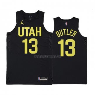 Camiseta Utah Jazz Jared Butler NO 13 Statement 2022-23 Negro