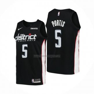 Camiseta Washington Wizards Bobby Portis NO 5 Ciudad 2018-19 Negro