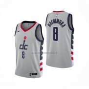 Camiseta Washington Wizards Rui Hachimura NO 8 Ciudad 2020-21 Gris