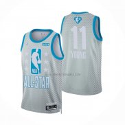 Camiseta All Star 2022 Atlanta Hawks Trae Young NO 11 Gris