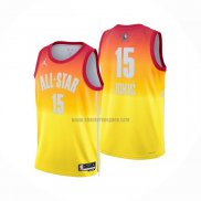 Camiseta All Star 2023 Denver Nuggets Nikola Jokic NO 15 Naranja