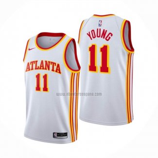 Camiseta Atlanta Hawks Trae Young NO 11 Association 2020-21 Blanco