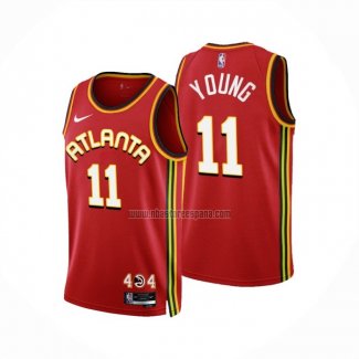 Camiseta Atlanta Hawks Trae Young NO 11 Icon 2022-23 Rojo