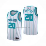 Camiseta Charlotte Hornets Gordon Hayward NO 20 Association 2020-21 Blanco