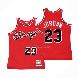 Camiseta Chicago Bulls Michael Jordan NO 23 Mitchell & Ness 1984-1985 Rojo