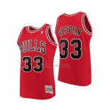 Camiseta Chicago Bulls Scottie Pippen NO 33 Mitchell & Ness 1997-98 Rojo