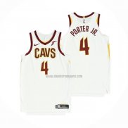 Camiseta Cleveland Cavaliers Kevin Porter Jr. NO 4 Association Autentico Blanco