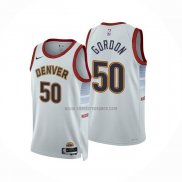 Camiseta Denver Nuggets Aaron Gordon NO 50 Ciudad 2022-23 Blanco