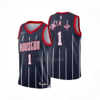 Camiseta Houston Rockets Jabari Smith JR. NO 1 Ciudad 2022-23 Negro