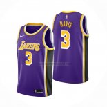 Camiseta Los Angeles Lakers Anthony Davis NO 3 Statement Violeta