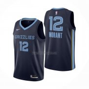 Camiseta Memphis Grizzlies Ja Morant NO 12 Icon Azul