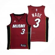 Camiseta Miami Heat Dwyane Wade NO 3 Statement 2020-21 Rojo