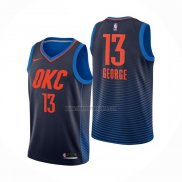 Camiseta Oklahoma City Thunder Paul George NO 13 Statement Azul