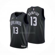 Camiseta Orlando Magic R.J. Hampton NO 13 Ciudad 2022-23 Negro