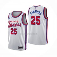 Camiseta Philadelphia 76ers Ben Simmons NO 25 Classic 2019-20 Blanco