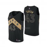 Camiseta Toronto-Raptors Pascal Siakam NO 43 Ciudad Negro