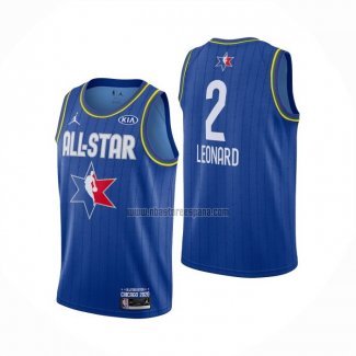 Camiseta All Star 2020 Los Angeles Clippers Kawhi Leonard NO 2 Azul