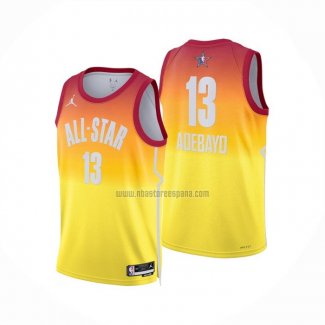 Camiseta All Star 2023 Miami Heat Bam Adebayo NO 13 Naranja