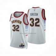 Camiseta Denver Nuggets Jeff Green NO 32 Ciudad 2022-23 Blanco