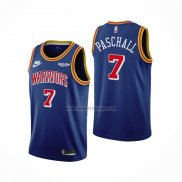 Camiseta Golden State Warriors Eric Paschall NO 7 75th Anniversary Azul