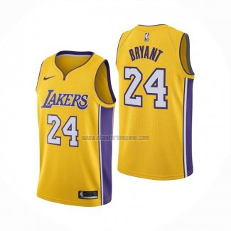 Camiseta Los Angeles Lakers Kobe Bryant NO 24 Icon 2017-18 Amarillo