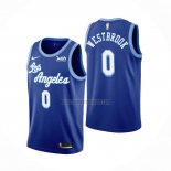 Camiseta Los Angeles Lakers Russell Westbrook NO 0 Hardwood Classic 2021-22 Azul