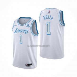 Camiseta Los Angeles Lakers Trevor Ariza NO 1 Ciudad 2021-22 Blanco