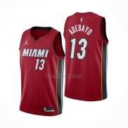 Camiseta Miami Heat Bam Adebayo NO 13 Statement 2020-21 Rojo